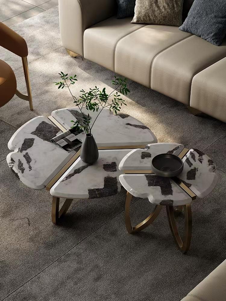 Flower Style - Round Marble Center table